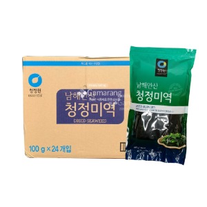 청정원 ,남해안산 ,청정미역 100g 24개입, Dried Seaweed